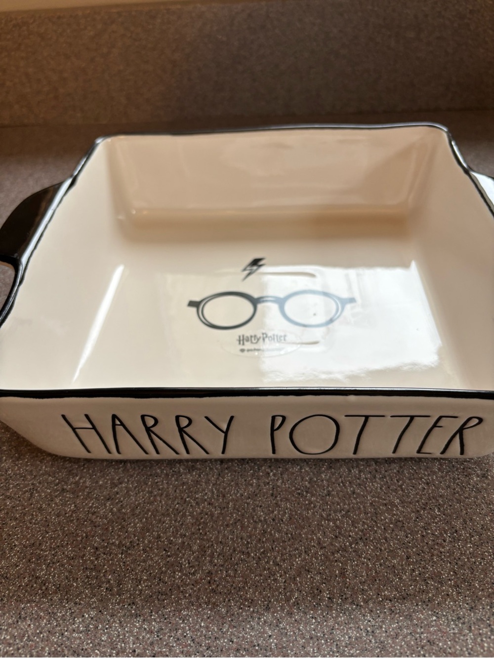 Warner Bros. Harry Potter Ceramic Vanity Tray in Cream and Black
